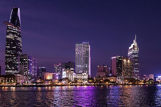 Skyline from Ho Chi Minh City