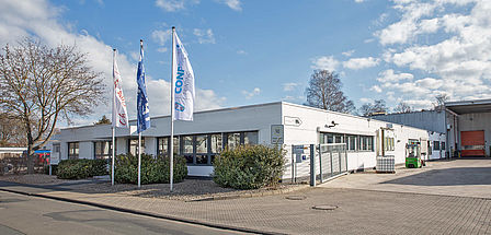 CONPRINTA Office with flags