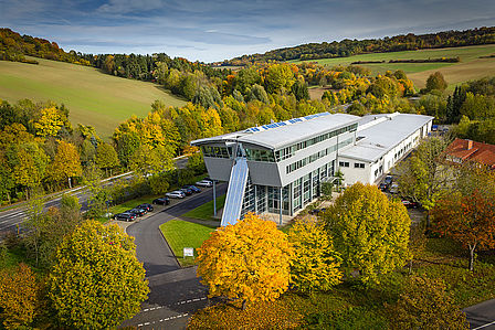 Aerial view Conprinta company building.